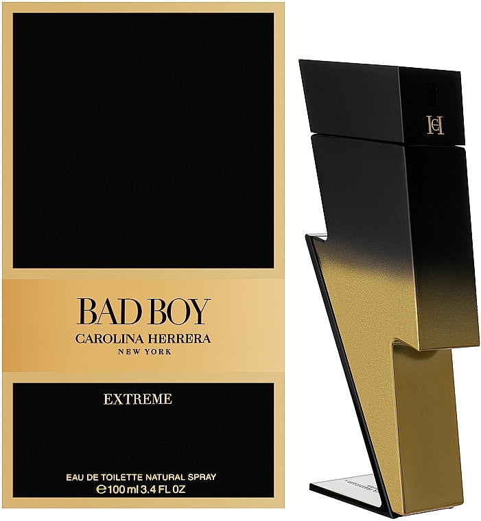 CAROLINA HERRERA BAD BOY EXTREME MEN EDT 3.4 OZ