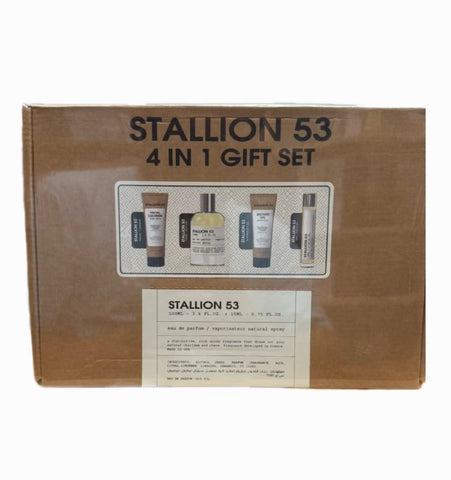 STALLION 53 4 IN 1 GIFT SET 3.4 OZ + 0.75 OZ + SHOWER FEL + FACIAL CLEANER