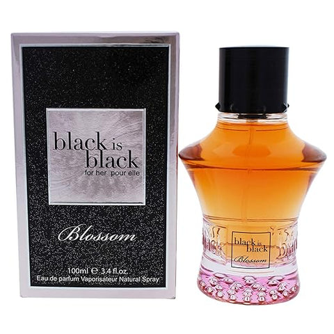 NU PARFUMS BLACK IS BLACK BLOSSON WOMAN EDP 3.4 OZ