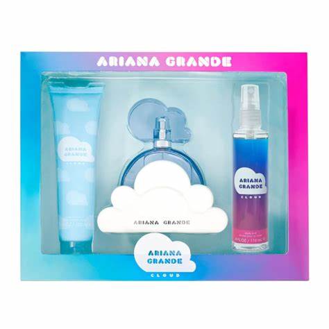 SET ARIANA GRANDE CLOUD EDP 3.4 OZ BODY MIST 4.0 OZ BODY SOUFFLE 3.4 OZ