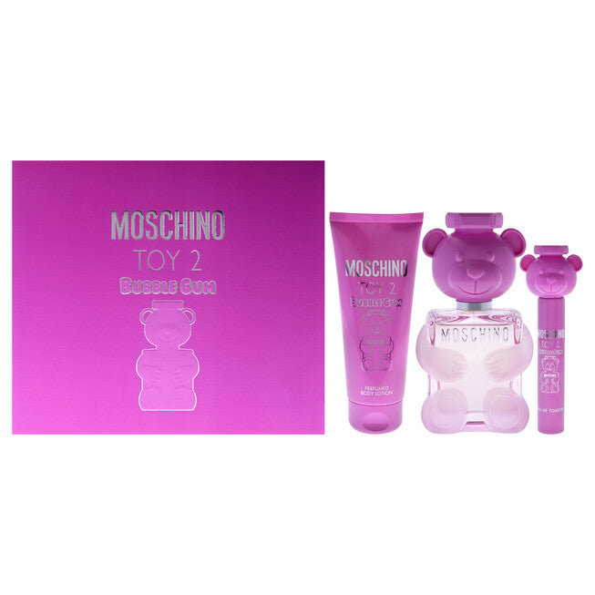 MOSCHINO TOY 2 BUBBLE GUM 3.4 EDT 3.4 B/L + MINI WOMAN