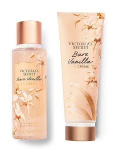 VICTORIA'S SECRET BARE VANILLA LA CREME FRAGRANCE BODY MIST & LOTION –  ilarret perfumes