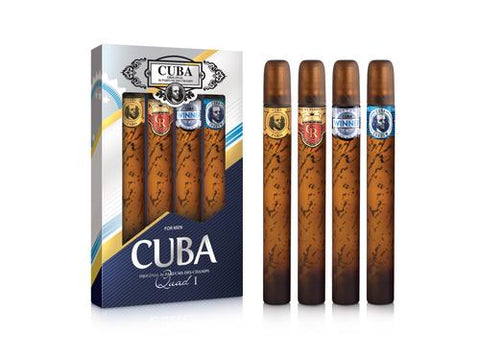 Cuba Set 4 Quad I 4x35ml (Gold, Royal, Winner, Shadow) EDT 35ML / 1.17 OZ MEN