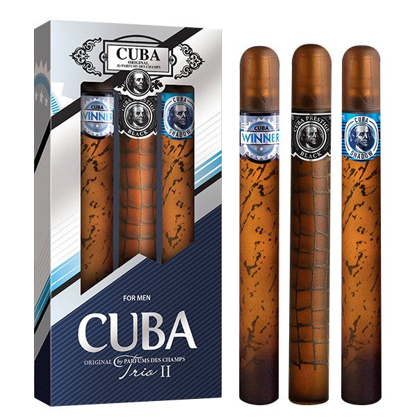 Cuba Set 3 PC Trio II 3x35ml (Winner, Prestige Black, Shadow) EDT 35ML / 1.17 OZ MEN