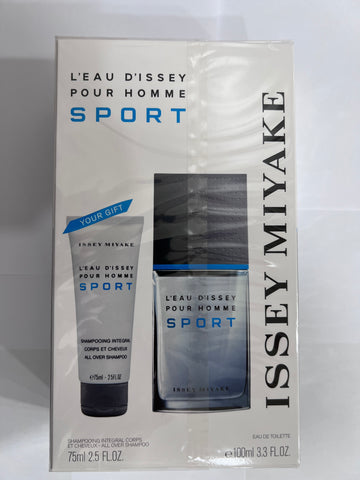 ISSEY MIYAKE SPORT 3.4 EDT + 2.5 SHAMPOO TRAVEL