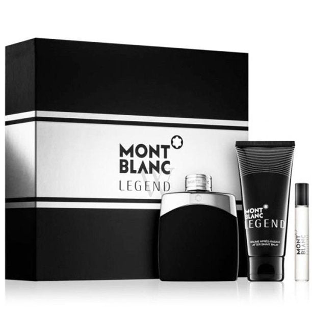 MONT BLANC LEGEND MEN SET 3 PIECE 3.4 EDT + 2.5 DEO + MINI