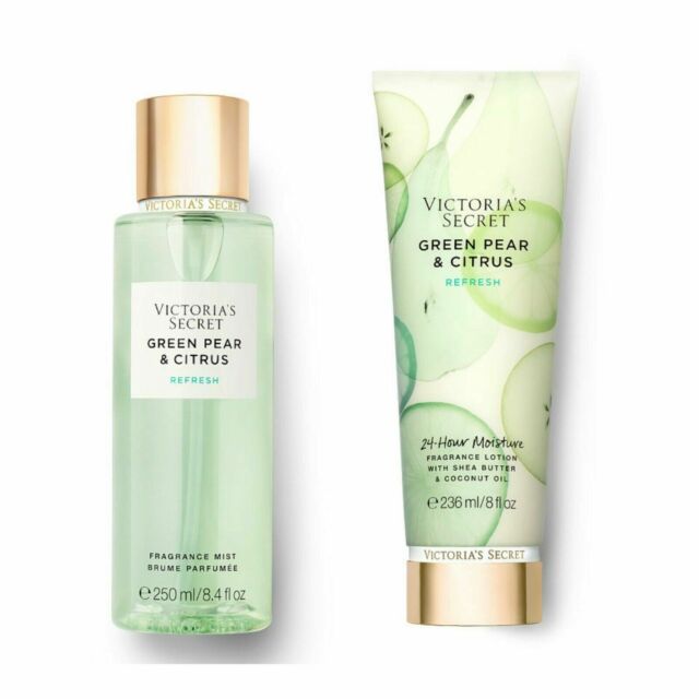 VICTORIA'S SECRET VS GREEN PEAR & CITRUS BODY MIST & LOTION