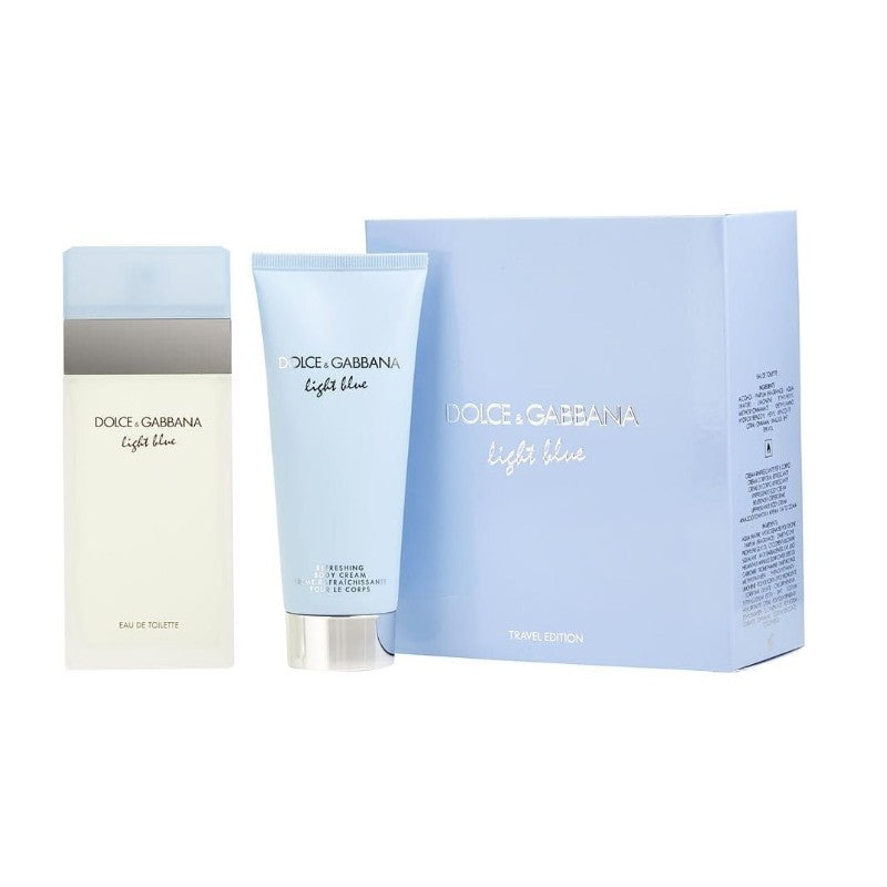 Dolce & Gabbana Light Blue 3.4 oz Edt Lady Set Travel 2 pzas